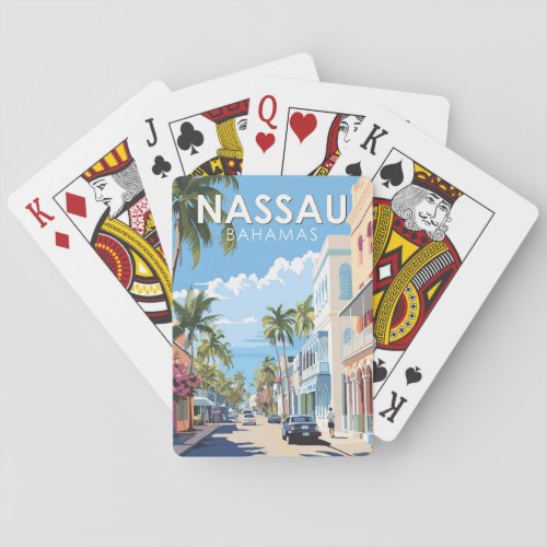 Nassau Bahamas Travel Art Vintage Playing Cards
