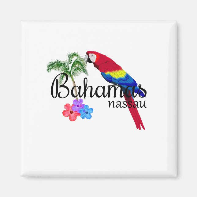 Nassau Bahamas Tropical Destination Magnet (Front)
