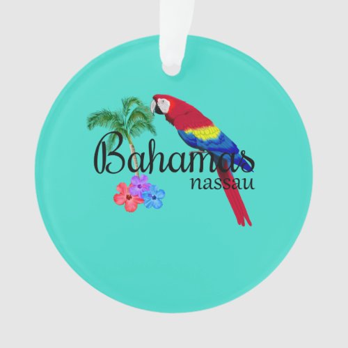 Nassau Bahamas Tropical Destination Ornament