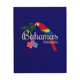 Nassau Bahamas Tropical Destination Wood Wall Art