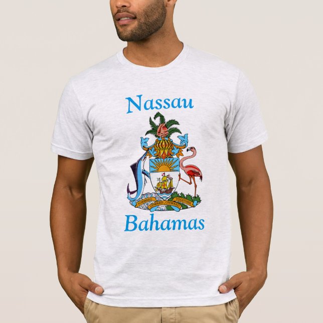 Nassau, Bahamas with Coat of Arms T-Shirt (Front)