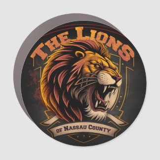 Nassau County Lions Bumper Magnet - Alternate Lion