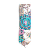 Nassau Floral  Necktie w/Leather Tie Stay (Front)