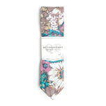 Nassau Floral  Necktie W/leather Tie Stay at Zazzle