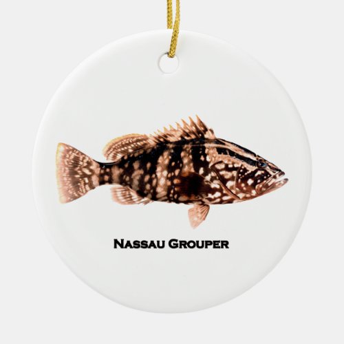 Nassau Grouper Ceramic Ornament
