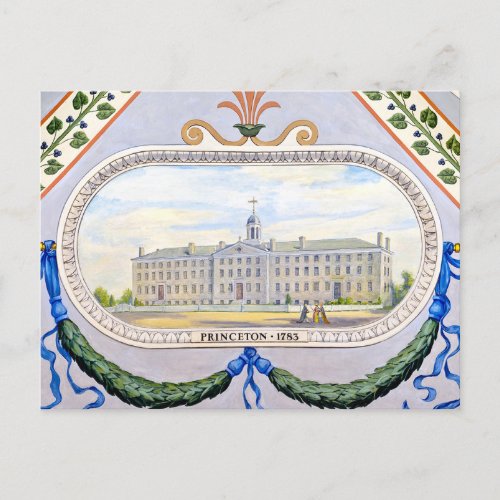 Nassau Hall _ 1783 Postcard