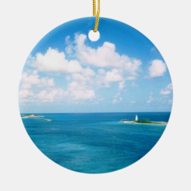 Nassau Harbor Dated Ornament (Front)