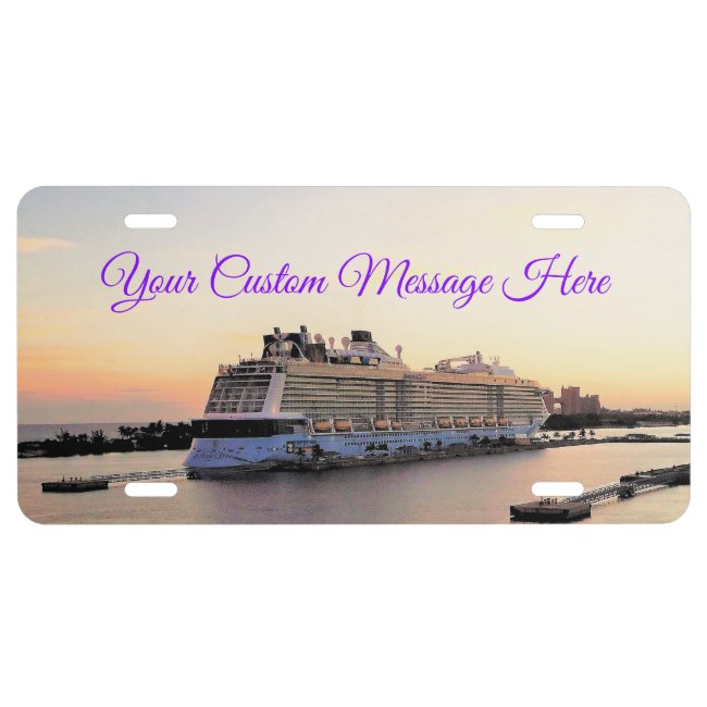 Nassau Harbor Daybreak with Cruise Ship Custom
