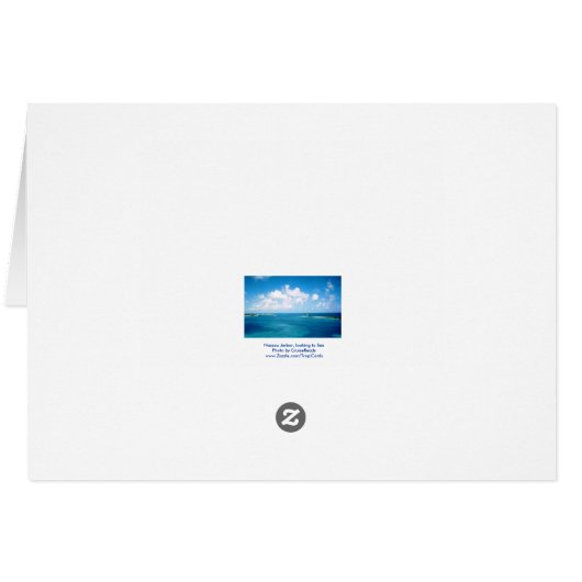 Nassau Harbor Special Occasion Card (Back Horizontal)