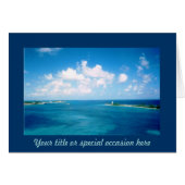 Nassau Harbor Special Occasion Card (Front Horizontal)