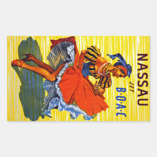 Nassau Jet Rectangular Sticker