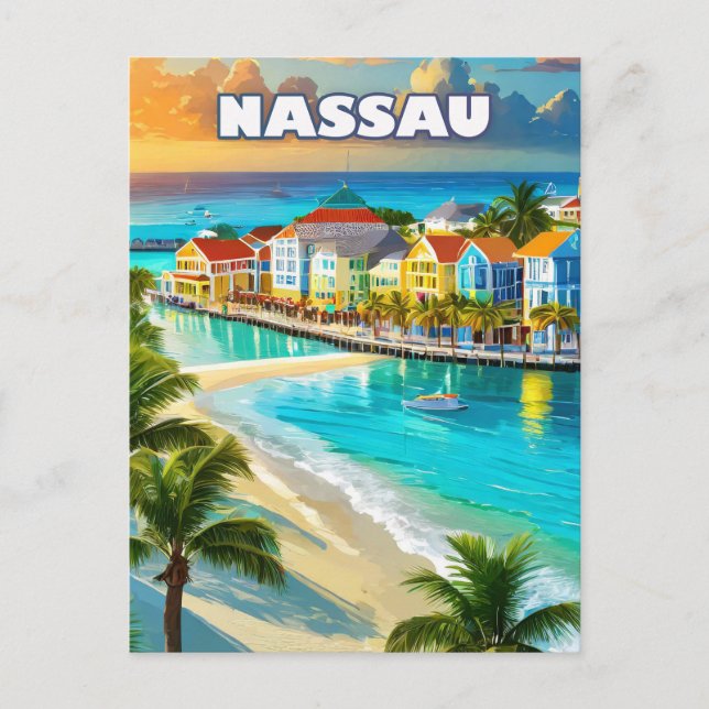 Nassau, pearl of the Bahamas Postcard (Front)