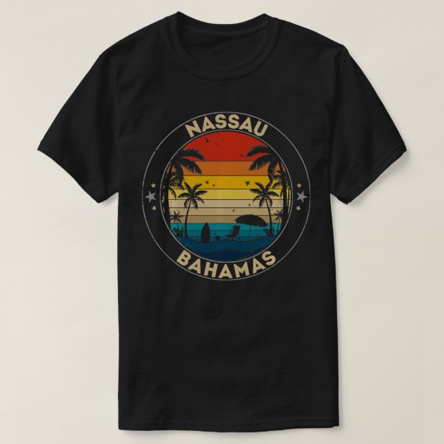 Nassau Souvenir Bahamas Reminder  T-Shirt (Design Front)