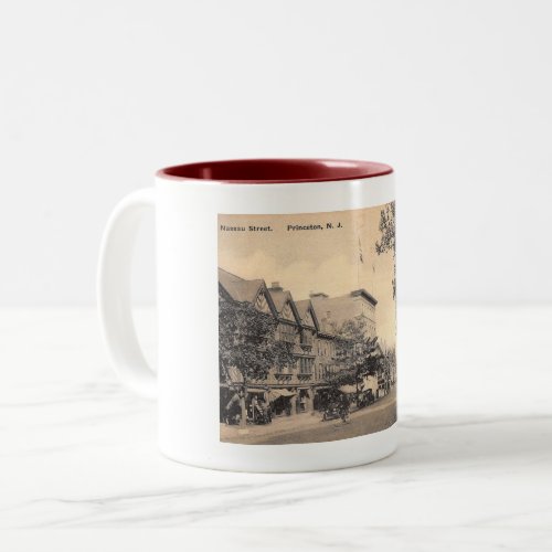 Nassau St Princeton New Jersey Vintage Two_Tone Coffee Mug