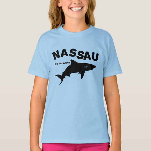 Nassau - The Bahamas Shark Diving T-Shirt (Front)