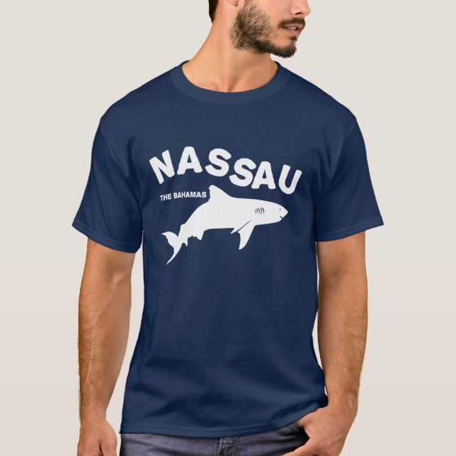 Nassau - The Bahamas Shark Diving T-Shirt (Front)