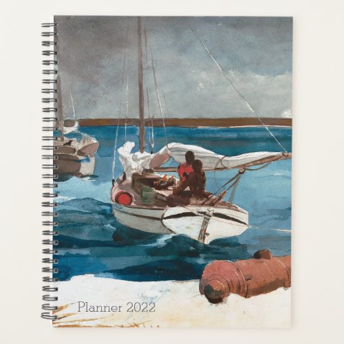 Nassau Winslow Homer Nautical Vintage Sailboat Planner