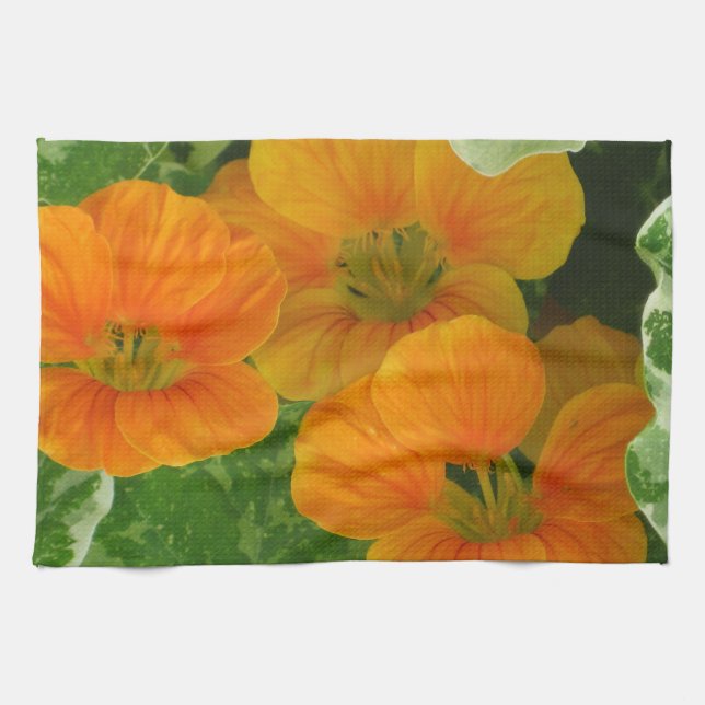 Nasturtium Dish Towel (Horizontal)