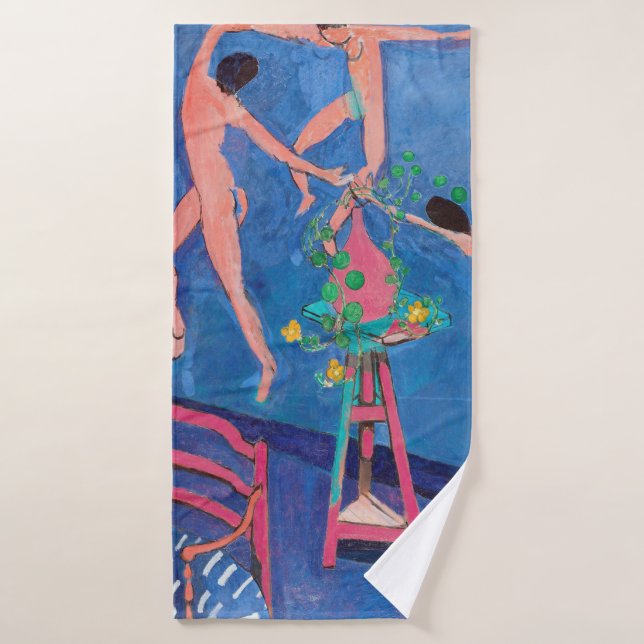 Nasturtium Flowers in the Atelier, Matisse Bath Towel (Bath Towel)