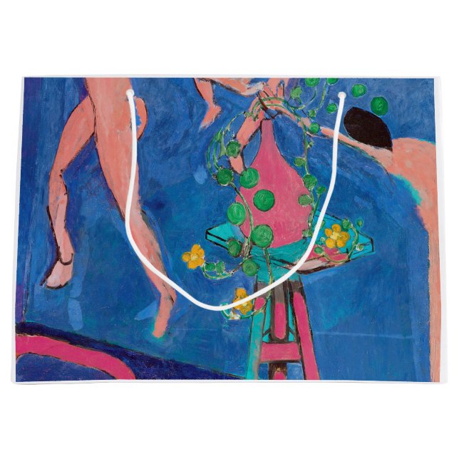 Nasturtium Flowers in the Atelier, Matisse Large Gift Bag (Front)