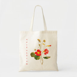Nasturtium Garden Flower Vintage Artwork Tote Bag