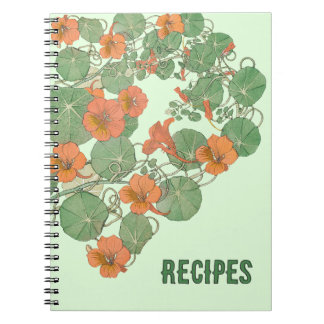 Nasturtium Recipe Book | Antique Lithograph 1896