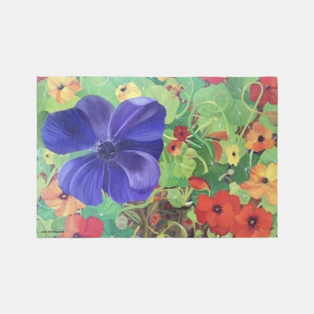 Nasturtium Surprise Rug  (Front)