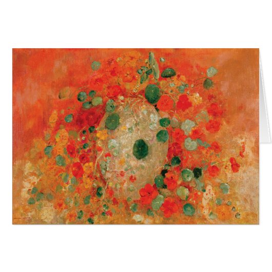 Nasturtiums by Odilon Redon Cards (Front Horizontal)