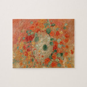Nasturtiums by Odilon Redon Jigsaw Puzzle
