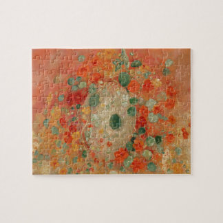 Nasturtiums by Odilon Redon Jigsaw Puzzle
