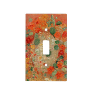 Nasturtiums by Odilon Redon Light Switch Cover