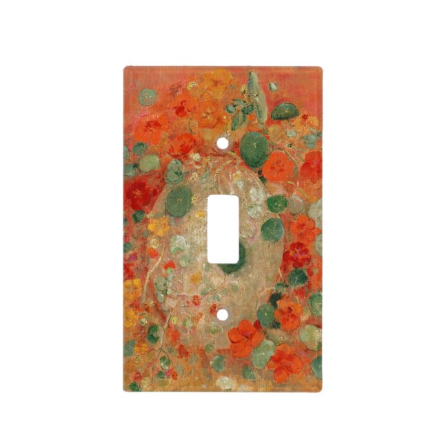 Nasturtiums by Odilon Redon Light Switch Cover (Front)
