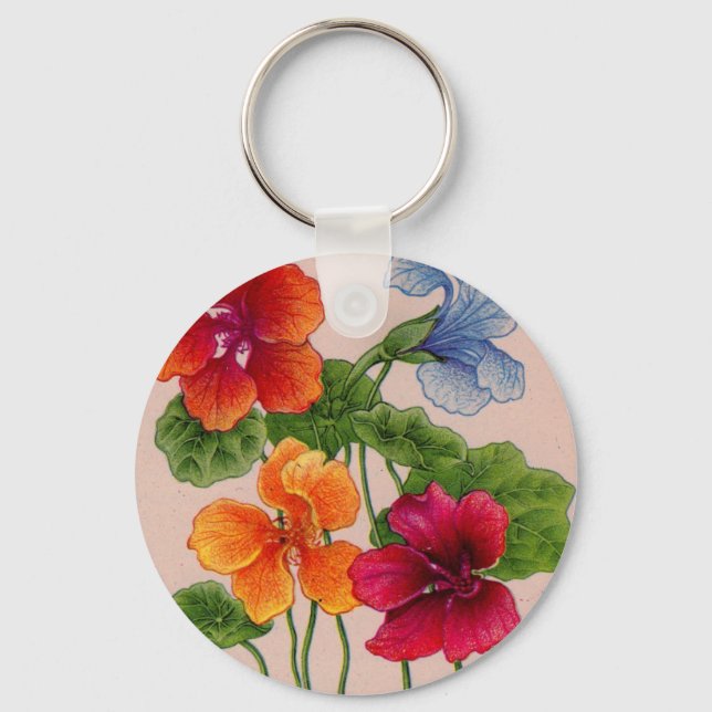 nasturtiums keychain (Front)