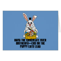 Nasty Easter bunny Card