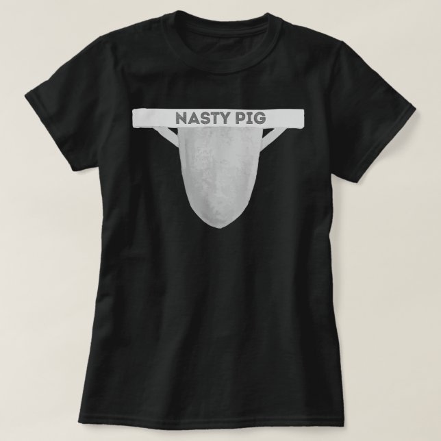 Nasty Pig Jock Strap Men Gay Pride Awareness LGBTQ T-Shirt (Design Front)