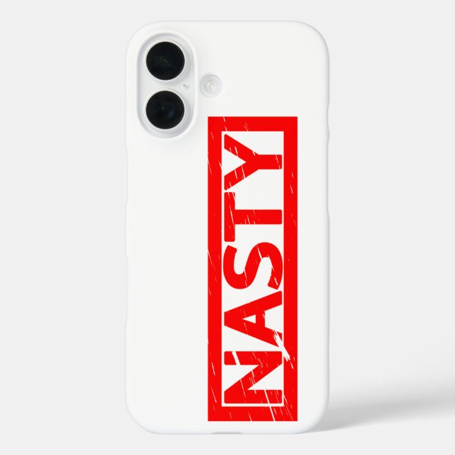 Nasty Stamp Case-Mate iPhone Case (Back)