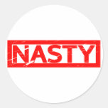 Nasty Stamp Classic Round Sticker