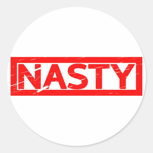 Nasty Stamp Classic Round Sticker (Front)