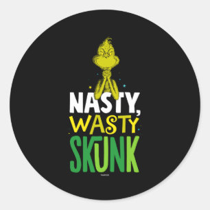 Nasty Wasty Skunk  Classic Round Sticker
