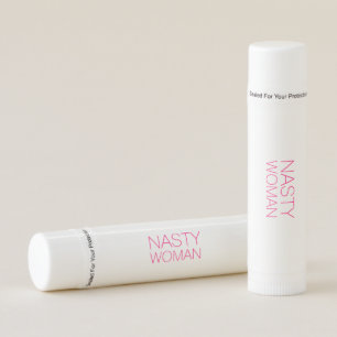 "nasty woman" hot pink, magenta, fuchsia lip balm