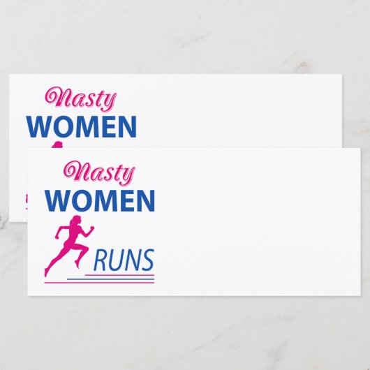 Nasty women runs (Front/Back)