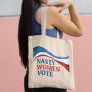 Nasty Women Vote American Flag Feminist Voter Tote Bag