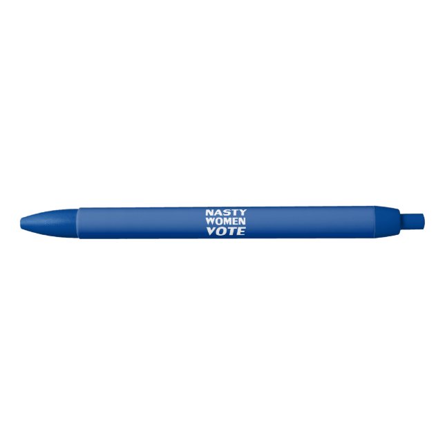 "nasty women vote" - blue white letters pen (Front)
