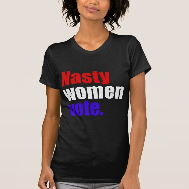 Nasty women vote. Fine Jersey Tee (Front)