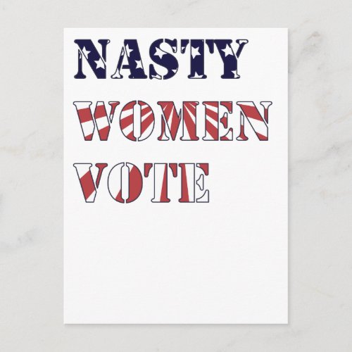 Nasty Women Vote Postcard