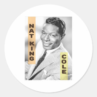 Nat King Cole Classic Round Sticker
