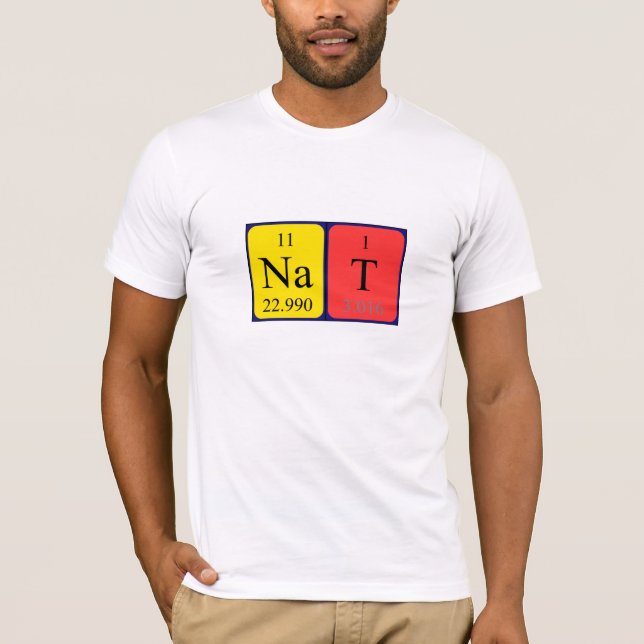 Nat periodic table name shirt (Front)