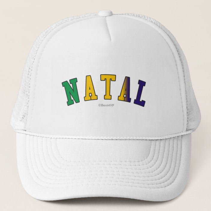 Natal in Brazil National Flag Colors Mesh Hat