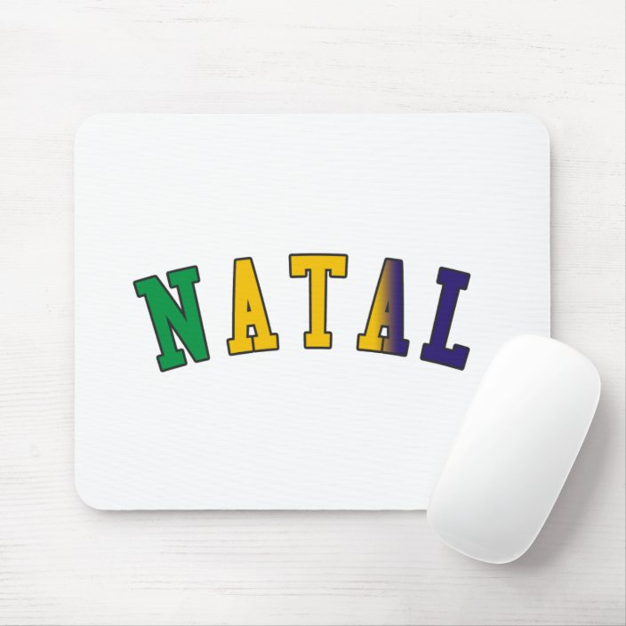 Natal in Brazil National Flag Colors Mousepad