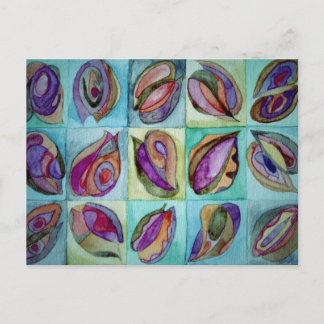 natal shells 3 postcard